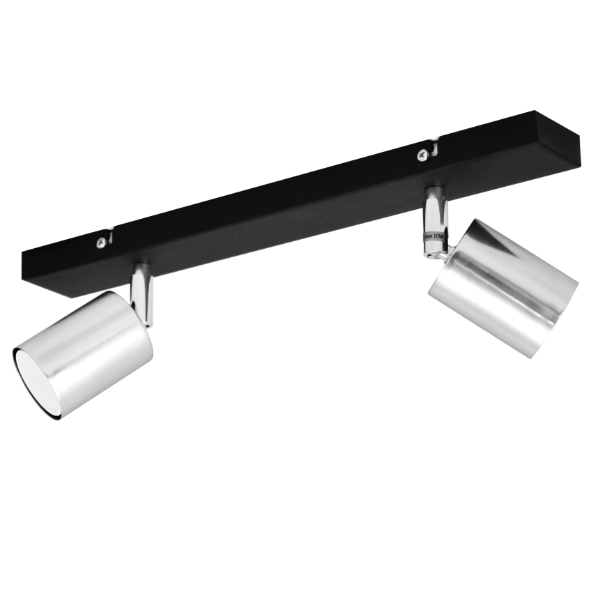 LED Oświetlenie punktowe TUNE 2xGU10/4,8W/230V matowy chrom/czarne