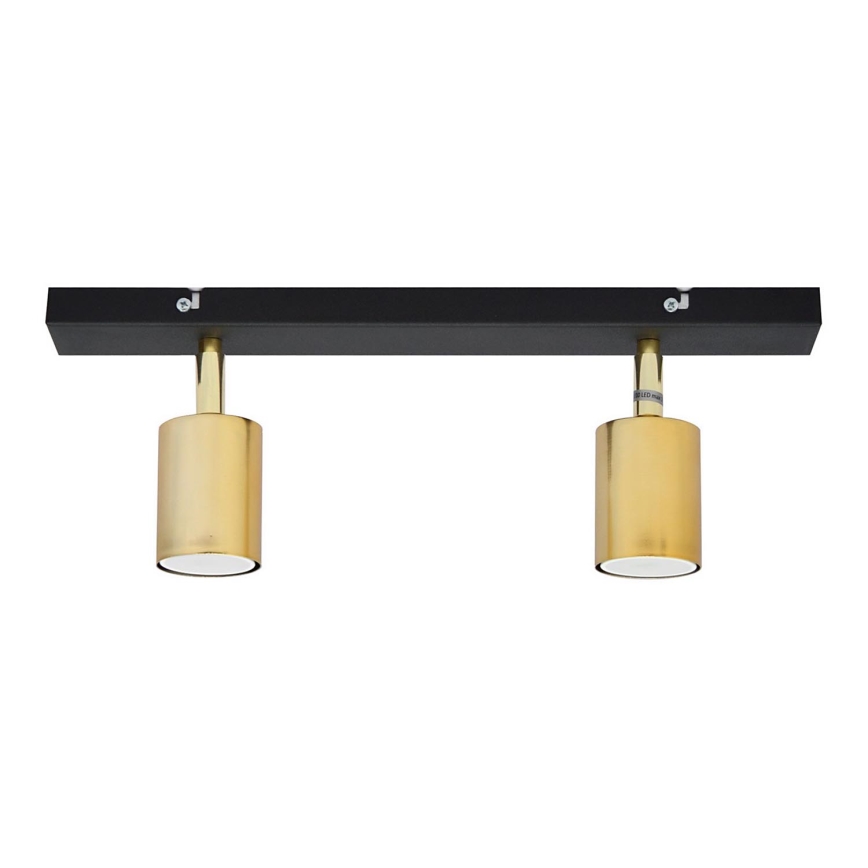 LED Oświetlenie punktowe TUNE 2xGU10/4,8W/230V złoty/czarny