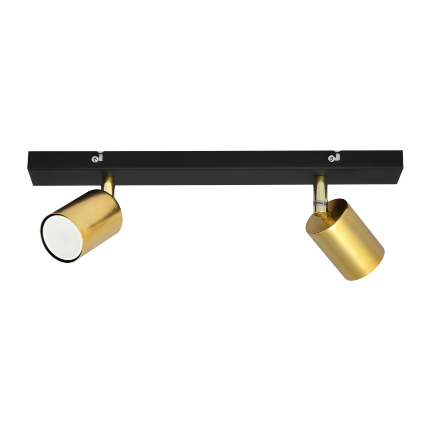 LED Oświetlenie punktowe TUNE 2xGU10/4,8W/230V złoty/czarny