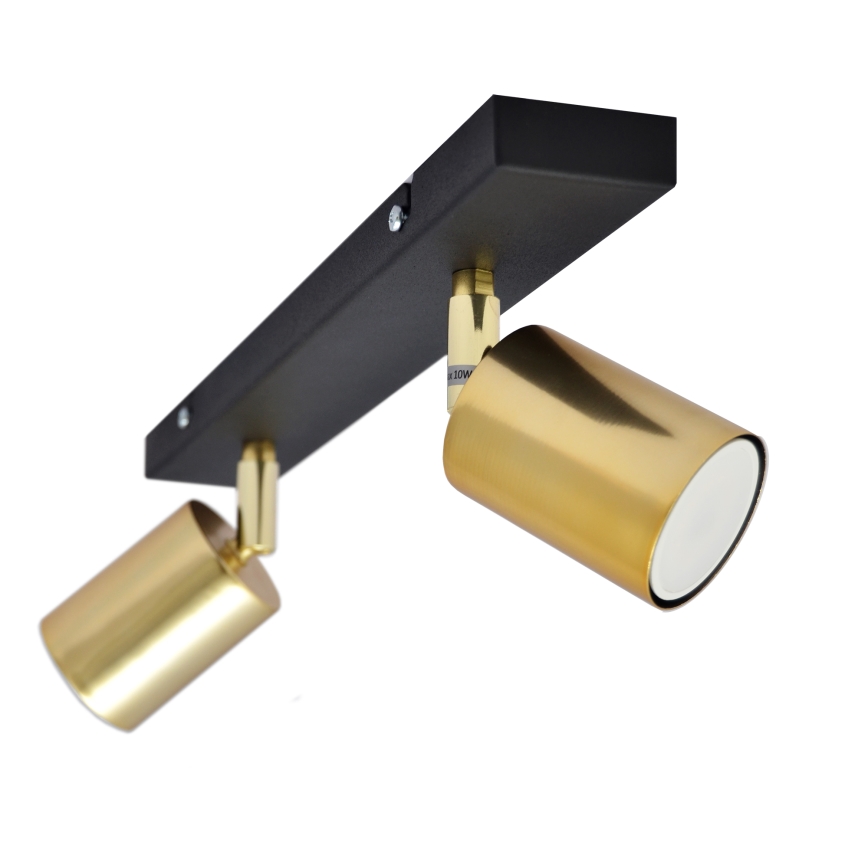LED Oświetlenie punktowe TUNE 2xGU10/4,8W/230V złoty/czarny