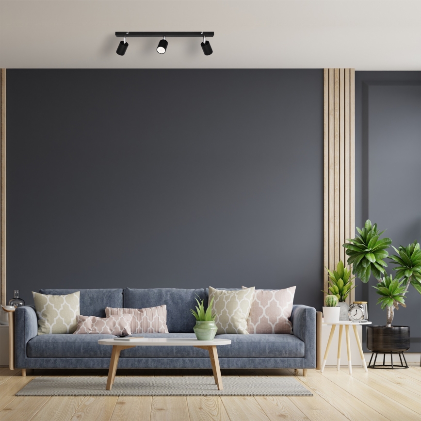 LED Oświetlenie punktowe TUNE 3xGU10/4,8W/230V czarny