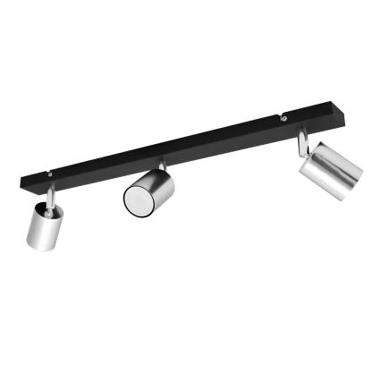 LED Oświetlenie punktowe TUNE 3xGU10/4,8W/230V matowy chrom/czarne