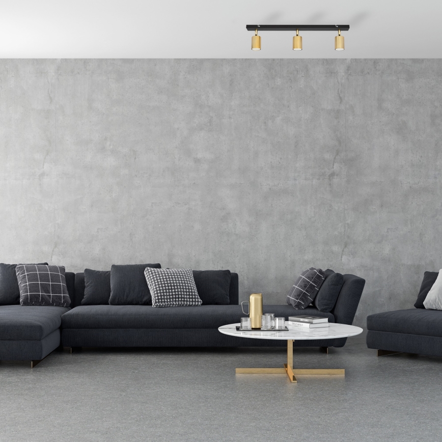 LED Oświetlenie punktowe TUNE 3xGU10/4,8W/230V złoty/czarny