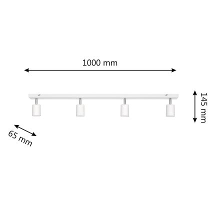 LED Oświetlenie punktowe TUNE 4xGU10/4,8W/230V biały