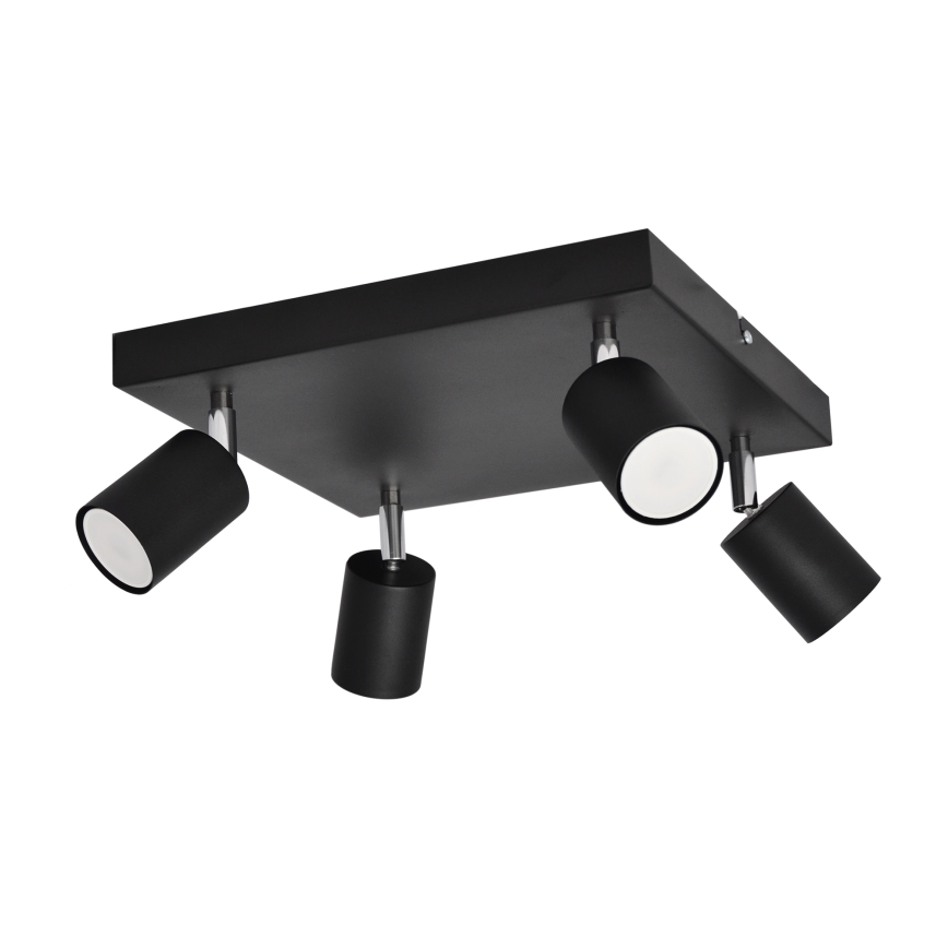 LED Oświetlenie punktowe TUNE 4xGU10/4,8W/230V czarny