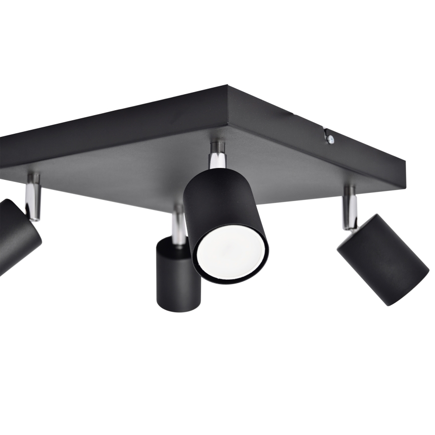LED Oświetlenie punktowe TUNE 4xGU10/4,8W/230V czarny