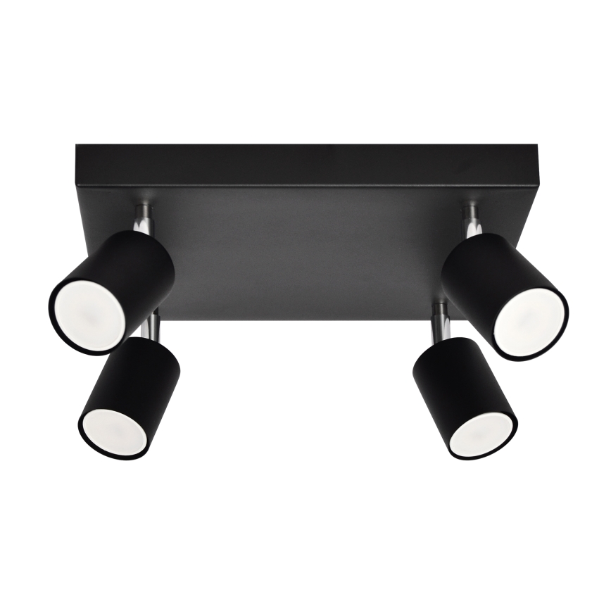 LED Oświetlenie punktowe TUNE 4xGU10/4,8W/230V czarny