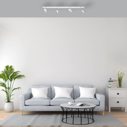 LED Oświetlenie punktowe TUNE 4xGU10/4,8W/230V matowy chrom/białe