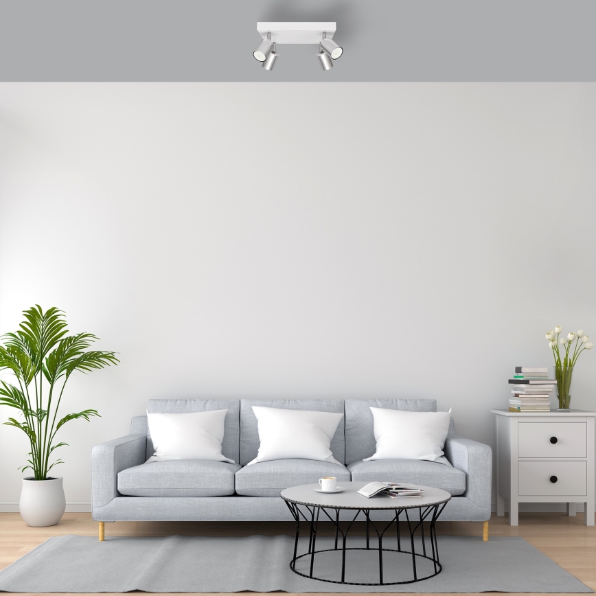 LED Oświetlenie punktowe TUNE 4xGU10/4,8W/230V matowy chrom/białe