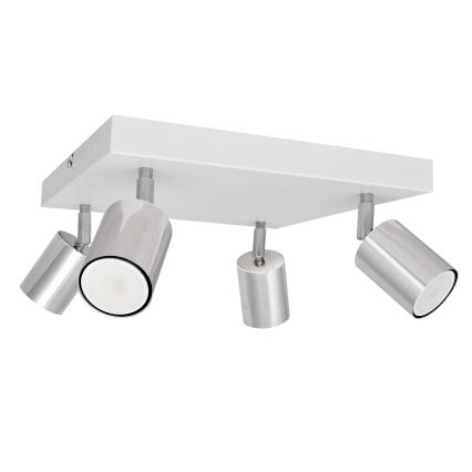 LED Oświetlenie punktowe TUNE 4xGU10/4,8W/230V matowy chrom/białe