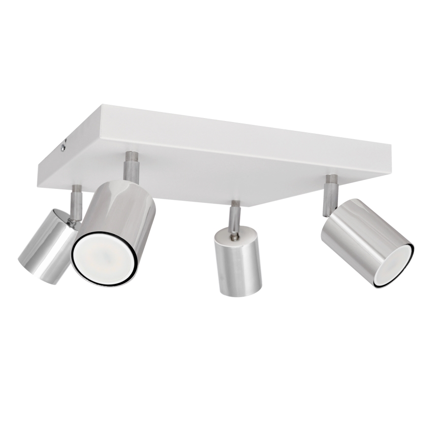 LED Oświetlenie punktowe TUNE 4xGU10/4,8W/230V matowy chrom/białe