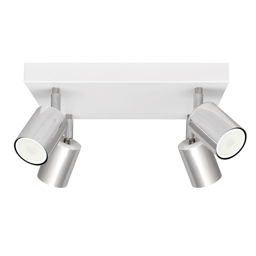 LED Oświetlenie punktowe TUNE 4xGU10/4,8W/230V matowy chrom/białe