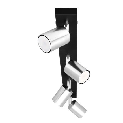 LED Oświetlenie punktowe TUNE 4xGU10/4,8W/230V matowy chrom/czarne