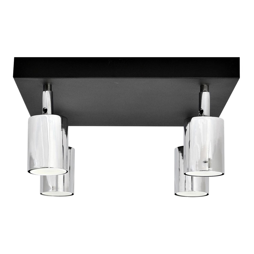 LED Oświetlenie punktowe TUNE 4xGU10/4,8W/230V matowy chrom/czarne