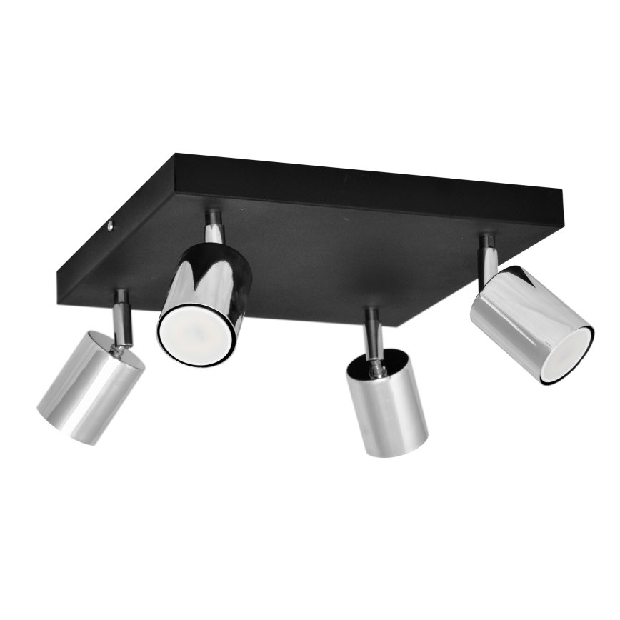 LED Oświetlenie punktowe TUNE 4xGU10/4,8W/230V matowy chrom/czarne