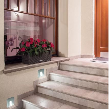LED Oświetlenie schodowe ESPO LED/3W/230V IP54 chrom matowy