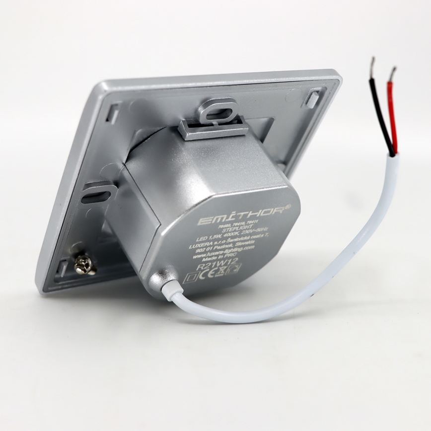 LED Oświetlenie schodowe STEP LIGHT LED/1,5W/230V srebrny