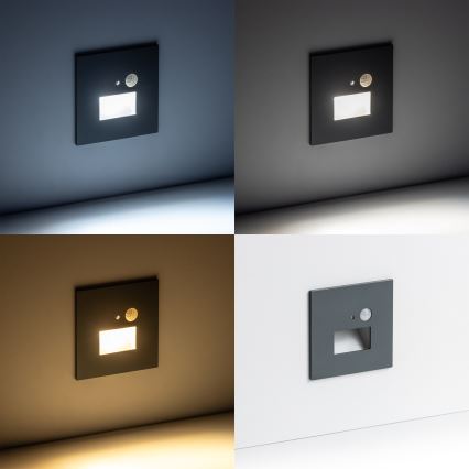 LED Oświetlenie schodowe z czujnikiem ruchu LED/1,5W/230V 3000K/4000K/6500K