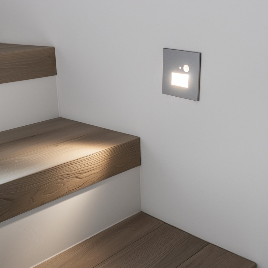 LED Oświetlenie schodowe z czujnikiem ruchu LED/1,5W/230V 3000K/4000K/6500K