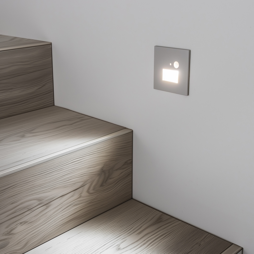 LED Oświetlenie schodowe z motion czujnik LED/1,5W/230V 3000K/4000K/6500K