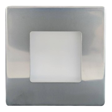 LED Oświetlenie schodowe zewnętrzne DECENTLY LED/2,5W/230V 4000K IP44 chrom błyszczący