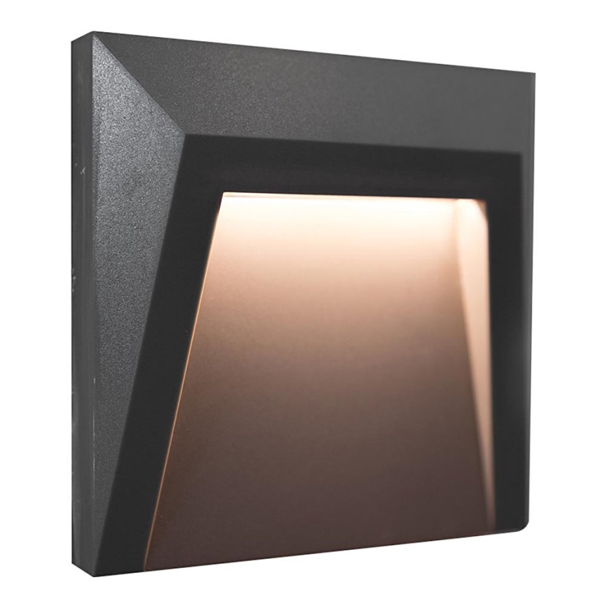 LED Oświetlenie schodowe zewnętrzne HOLDEN LED/1W/230V IP65 antracyt