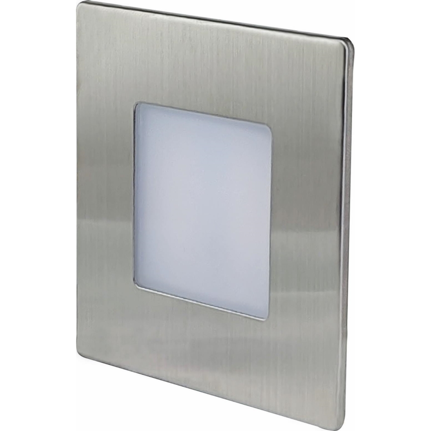 LED Oświetlenie schodowe zewnętrzne DECENTLY LED/1,7W/230V 3000/4000/6000K IP54 chrom błyszczący