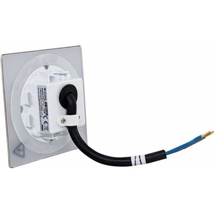 LED Oświetlenie schodowe zewnętrzne DECENTLY LED/1,7W/230V 3000/4000/6000K IP54 chrom błyszczący