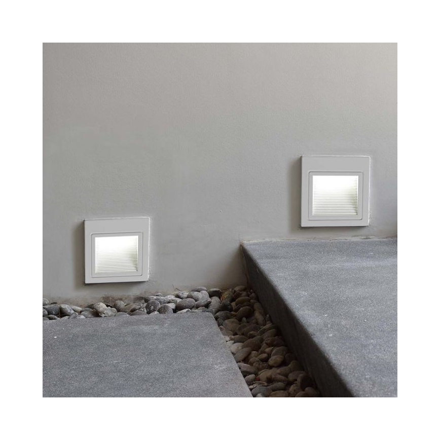 LED Oświetlenie schodowe zewnętrzne LED/5W/230V 3000K IP65 biała +