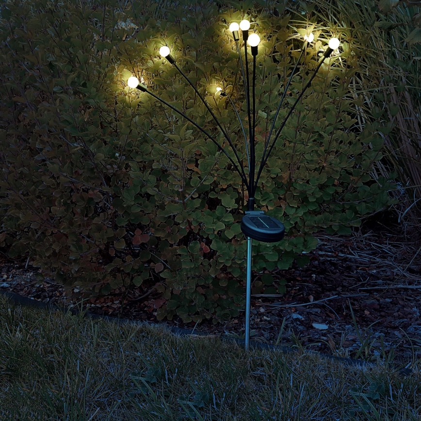 LED Oświetlenie solarne FIORINI 8xLED/1,2V 600 mAh IP44 czarny