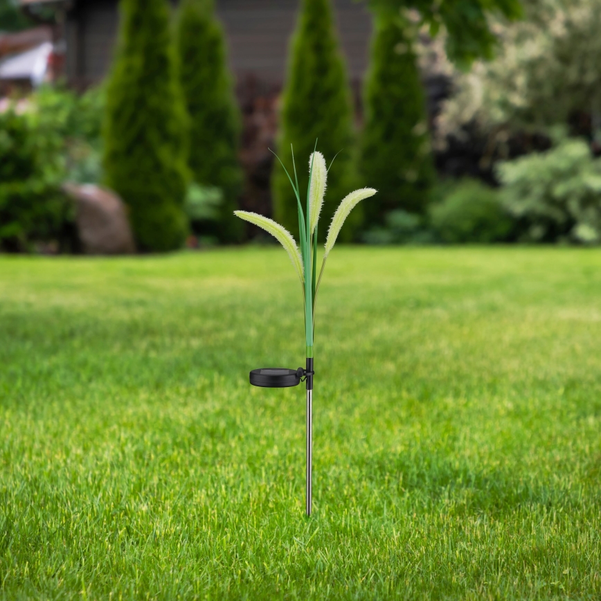 LED Oświetlenie solarne FLORA LED/1,2V 3000K 600 mAh IP44 czarne