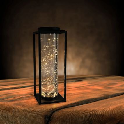 LED Oświetlenie solarne GLAMOUR LED/1,2V 600 mAh IP44 czarny