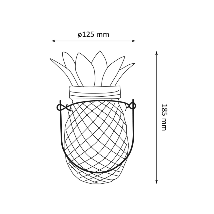 LED Oświetlenie solarne JAR LED/1,2V IP44 ananas