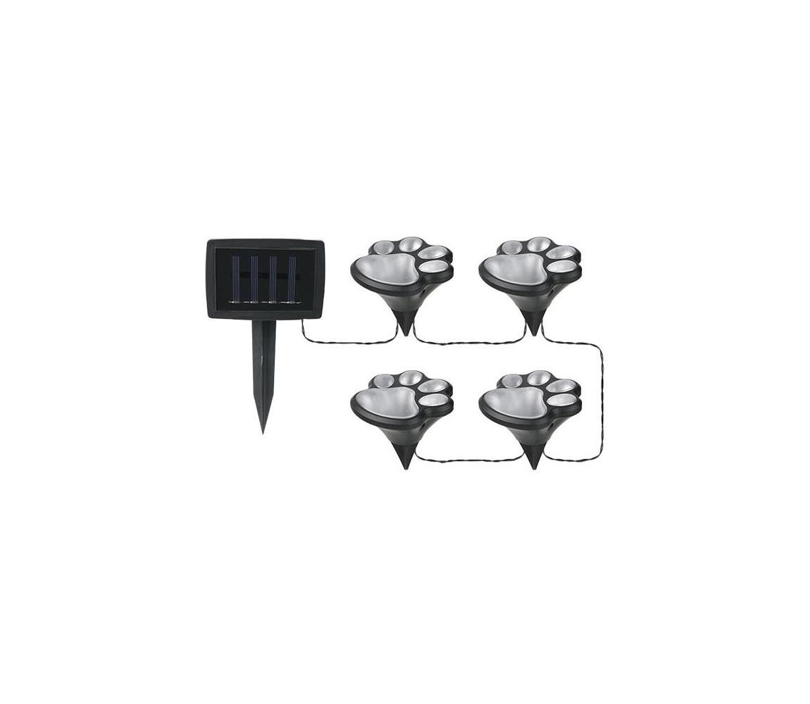 LED Oświetlenie solarne LED/0,14W/2V IP44 tlapky