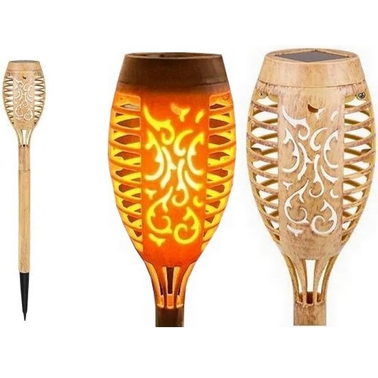 LED Oświetlenie solarne MINISPARK BAMBOO LED/1,8W/5,5V IP44 beżowy