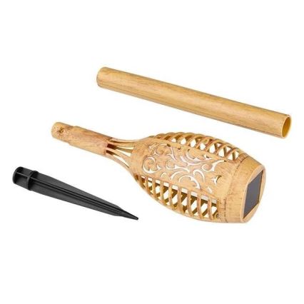LED Oświetlenie solarne MINISPARK BAMBOO LED/1,8W/5,5V IP44 beżowy
