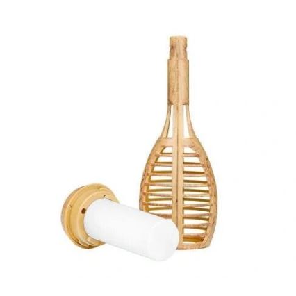 LED Oświetlenie solarne MINISPARK BAMBOO LED/1,8W/5,5V IP44 beżowy