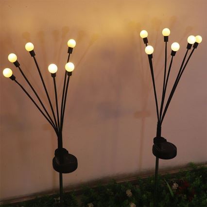 LED Oświetlenie solarne MULTI LED/0,06W/1,2V 150 mAh IP44 czarne