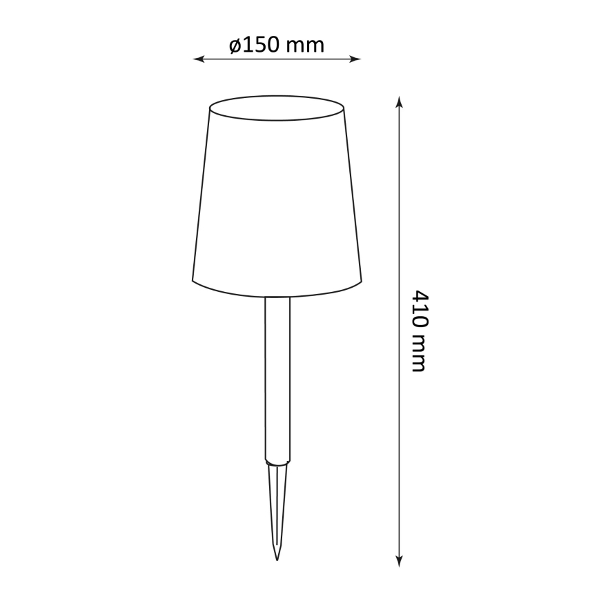 LED Oświetlenie solarne RUMBA LED/1,2V IP44