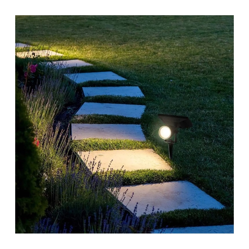 LED Oświetlenie solarne SPIKE LED/2W/5,5V IP65 3000K 1200 mAh