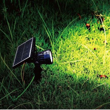 LED Oświetlenie solarne SPIKE LED/2W/5,5V IP65 3000K 1200 mAh