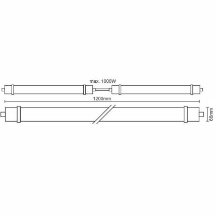 LED Oświetlenie techniczne LED/40W/180-265V IP65