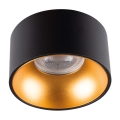 LED Oświetlenie wpuszczane MINI RITI 1xGU10/25W/230V czarne/złote