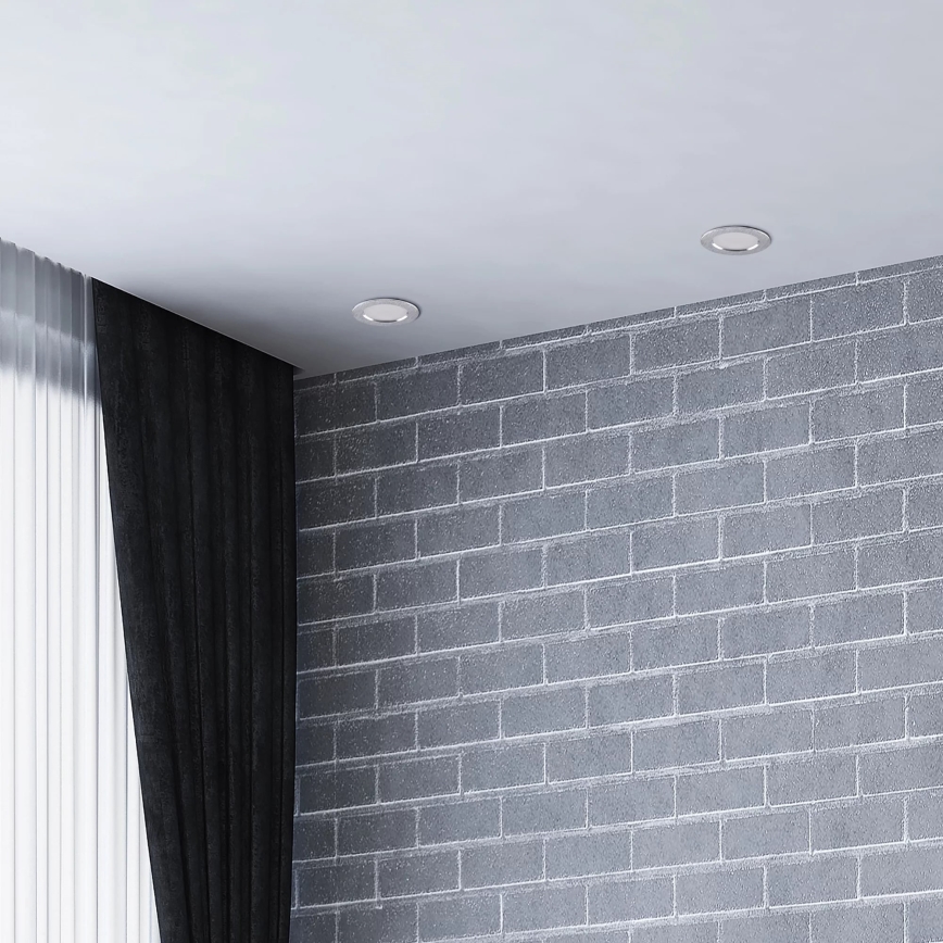LED Oswietlenie wpuszczane ZOE LED/4,8W/230V srebrny