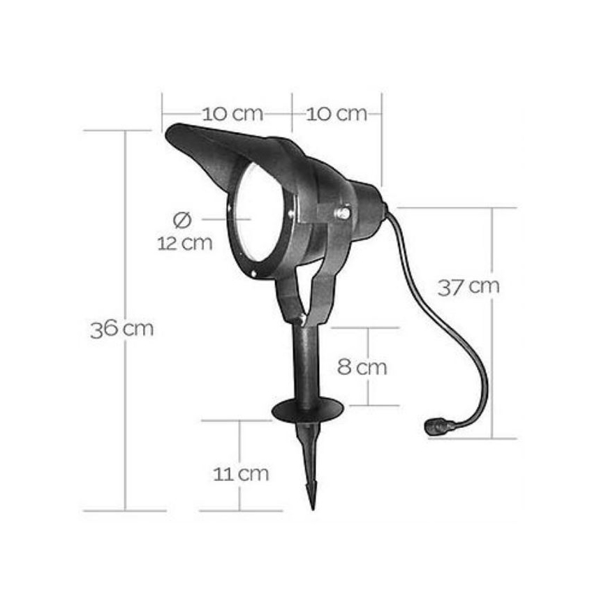LED Oświetlenie zewnętrzne EASY CONNECT 1xGU10/10W/230V IP67 czarny