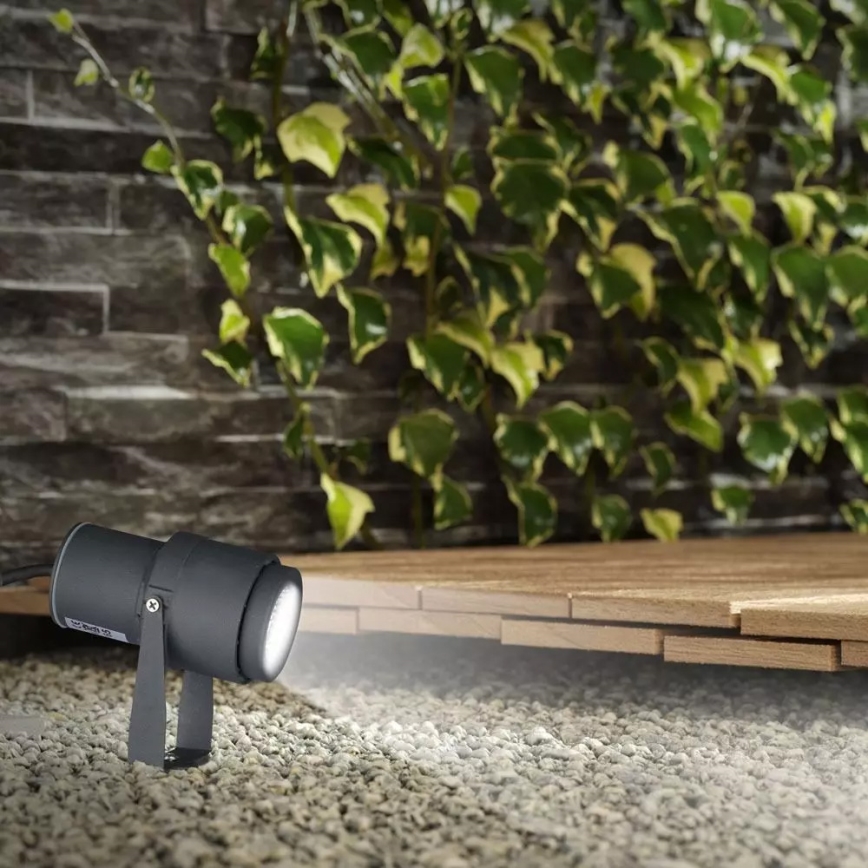 LED Oświetlenie zewnętrzne LED/12W/100-240V IP65 szary - zielony światło