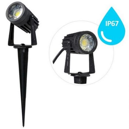 LED Oświetlenie zewnętrzne LED/3W/230V 4000K IP67 czarny