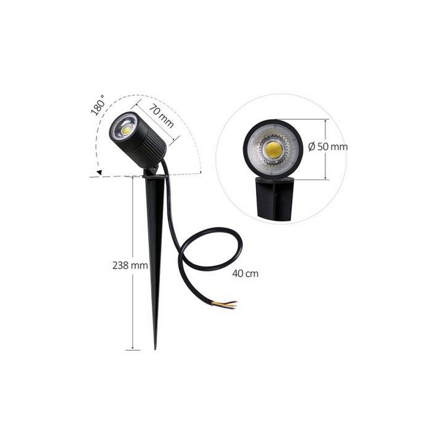 LED Oświetlenie zewnętrzne LED/7W/85-264V IP67
