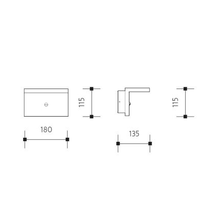 LED Kinkiet zewnętrzny z czujnikiem NATURA LED/12W/230V 4000K IP54 brązowy/antracyt
