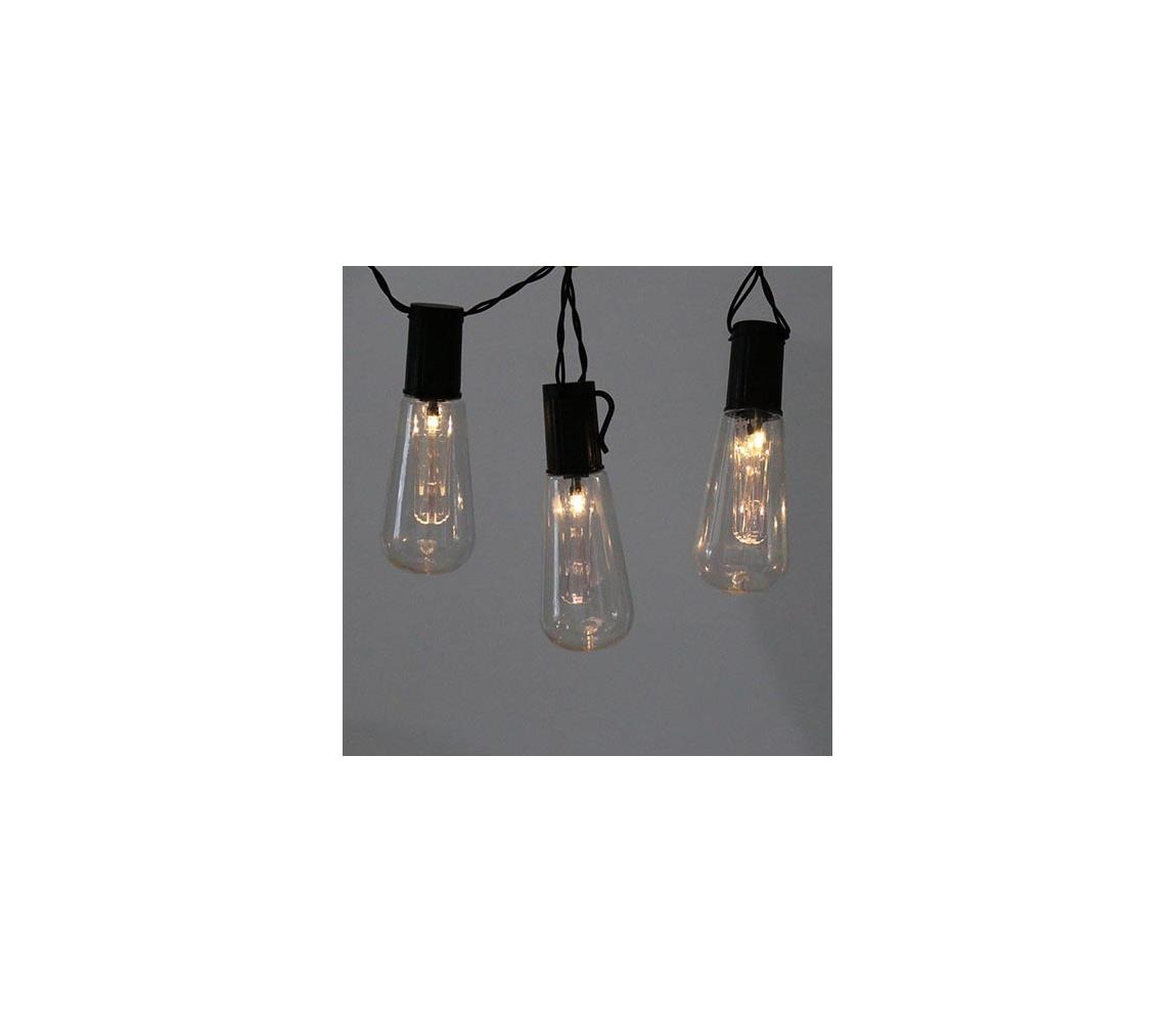 LED Ozdobny łańcuch EDISON 2,65 m 10xLED/2xAA